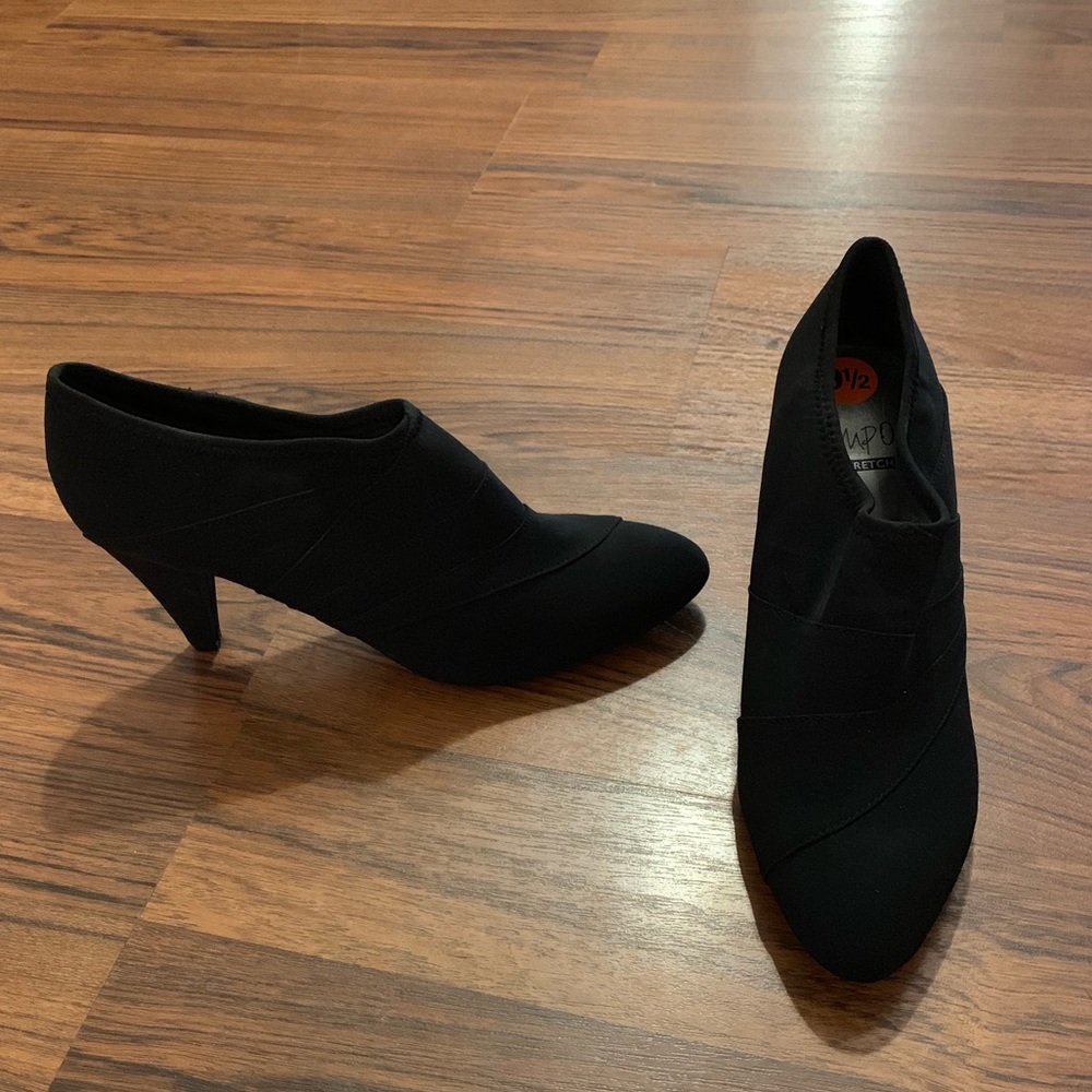 Brand new black booties